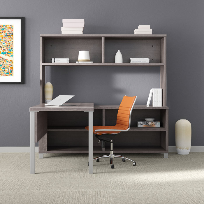 Upper Square DeSandre Desk with Hutch 3 Piece Office Set & Reviews